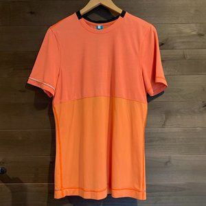 LULULEMON Precise Run Tee Top Pizazz Silverescent
